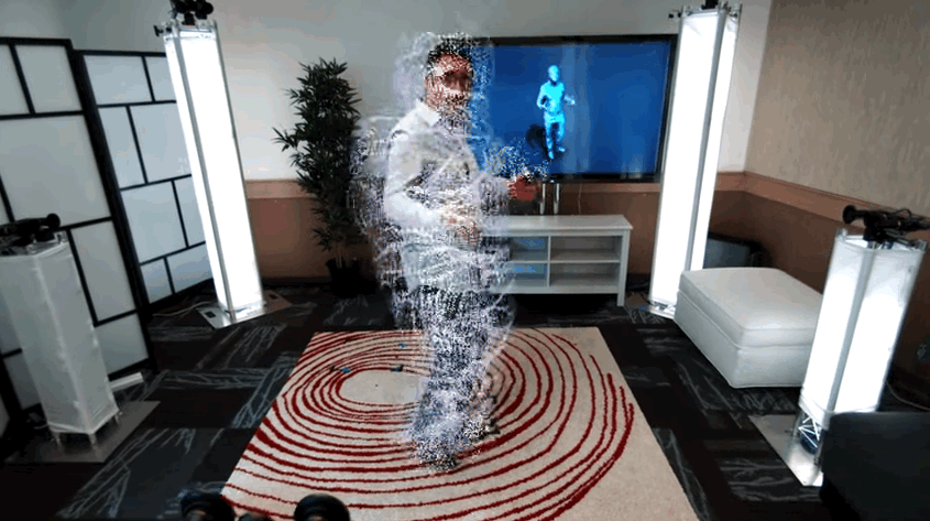 3D capture technology that scans your body using Microsoft Holoportation