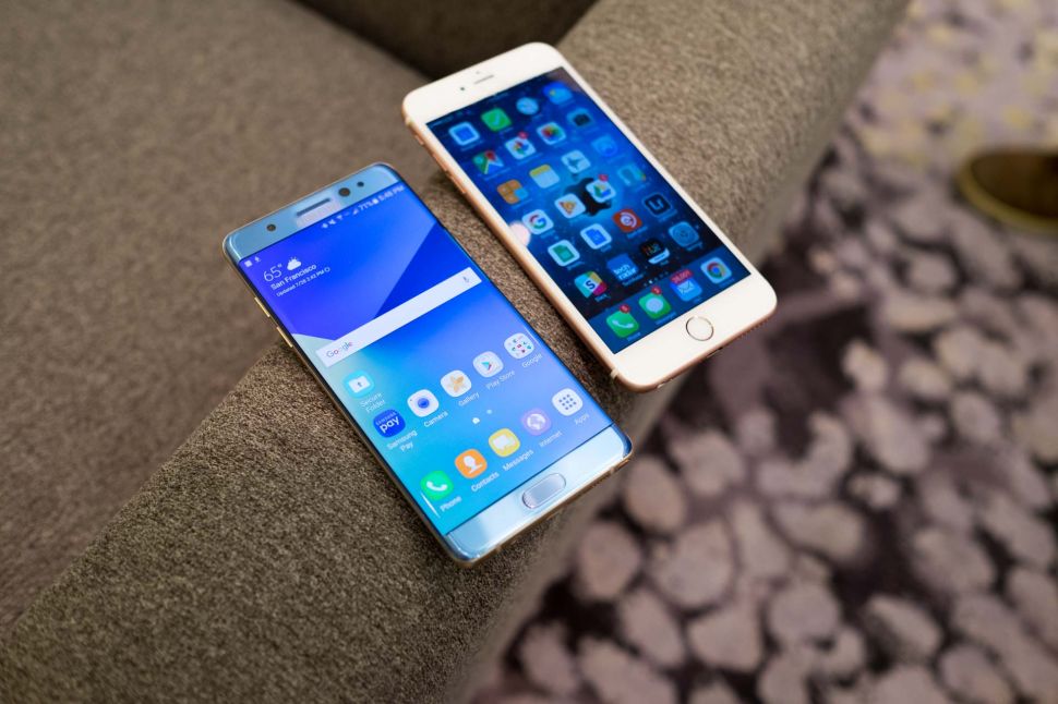 Galaxy Note 7 Vs iPhone 6S Plus