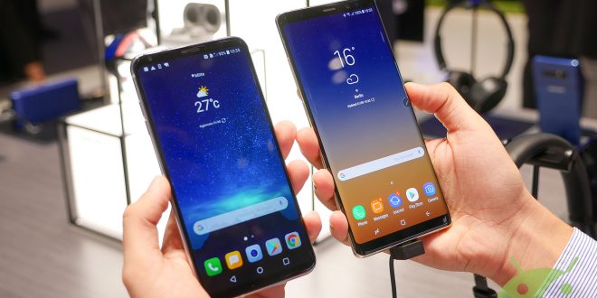 LG V30 and Samsung Galaxy Note 8 the smartphones with bezel-less display’s