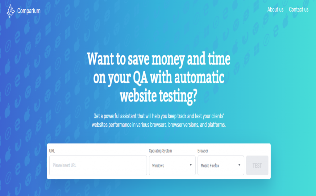 Comparium : Automated Website Testing Tool