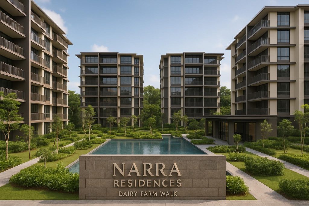 Narra Residences modern architecture at Dairy Farm Walk, symbolizing new urban living era