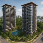 Modern Lentor Gardens Residences exterior showcasing contemporary architecture in Singapore housing market
