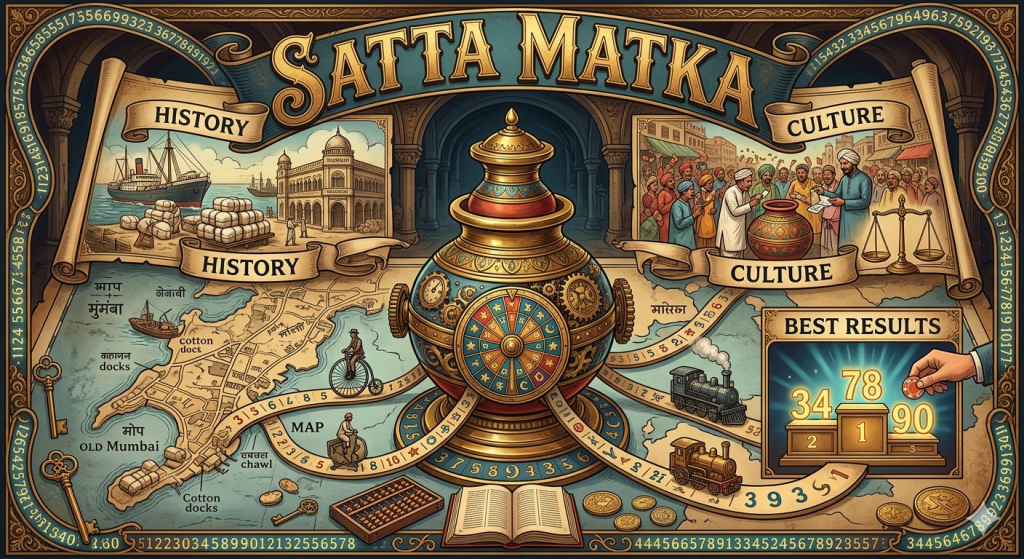 Abstract representation of the global economy's origins with symbols of trade and early currency