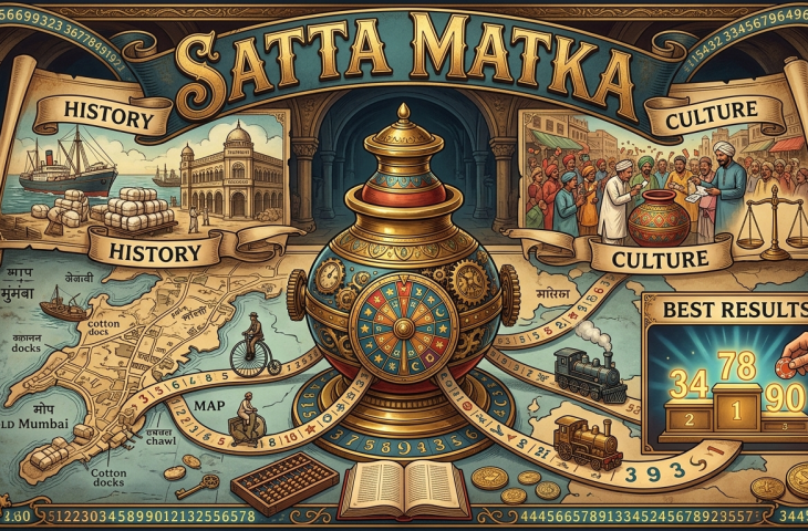 Abstract representation of the global economy's origins with symbols of trade and early currency