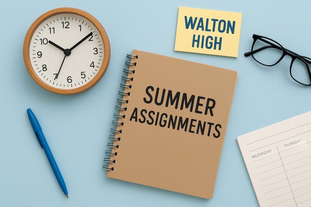 Walton High summer assignment schedule highlights and key details for students