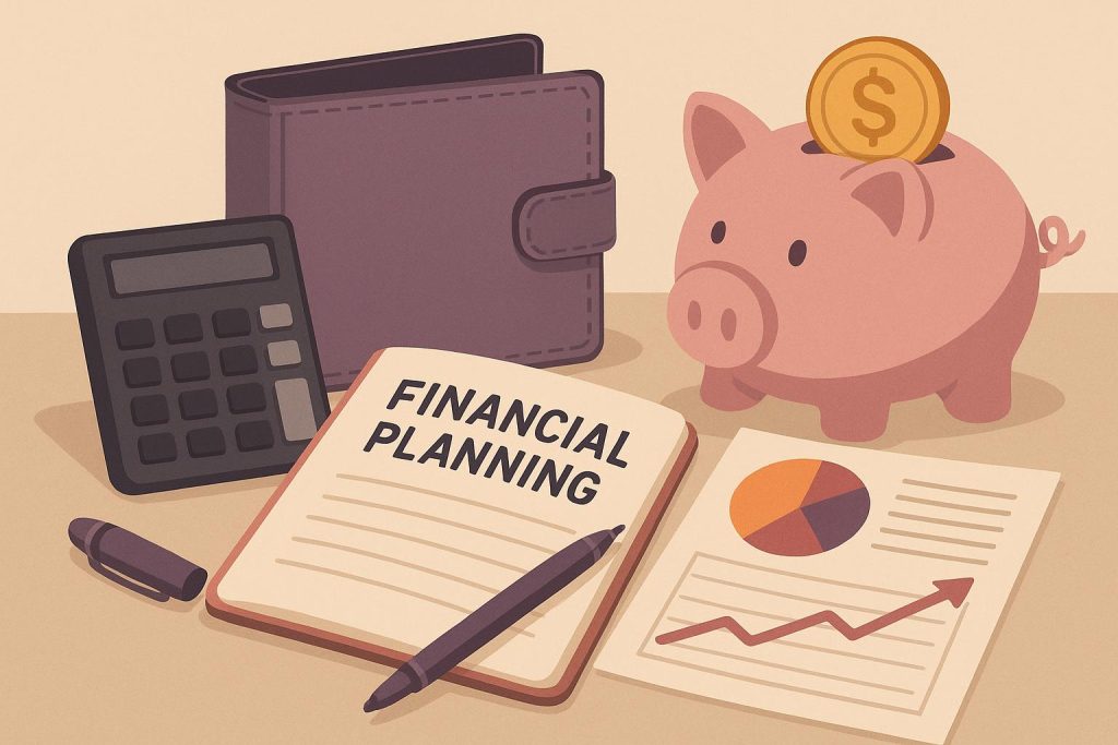 Financial advisor guiding women through first financial planning session with charts and documents