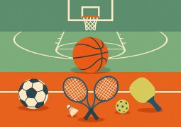 Half-court basketball setup with cones and equipment illustrating alternative training methods
