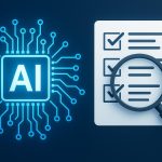 AI technology analyzing software for automated quality assurance and manual testing comparison