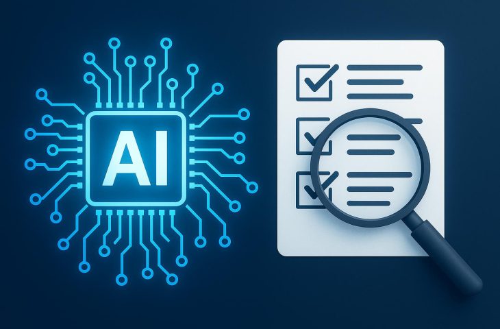 AI technology analyzing software for automated quality assurance and manual testing comparison