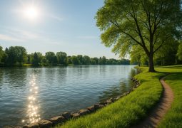 Scenic waterfront view highlighting benefits of living near lakes, rivers, or the ocean