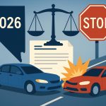Las Vegas traffic on busy road highlighting potential impact of new Nevada accident claim laws