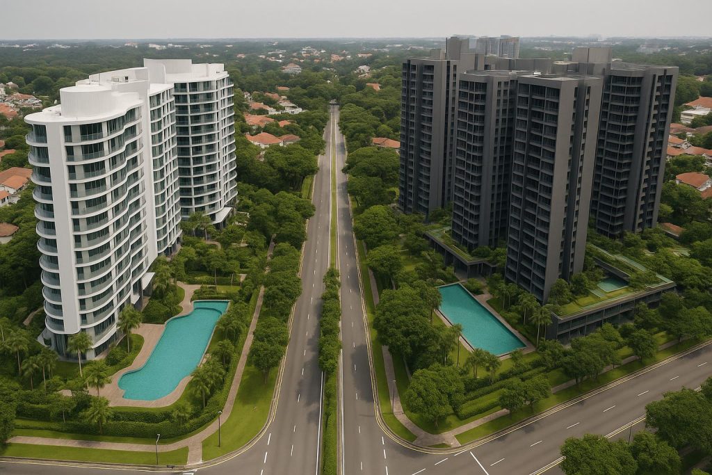 One Chuan Grove and Chuan Park condominium buildings, 85 percent units sold at $2,586 psf