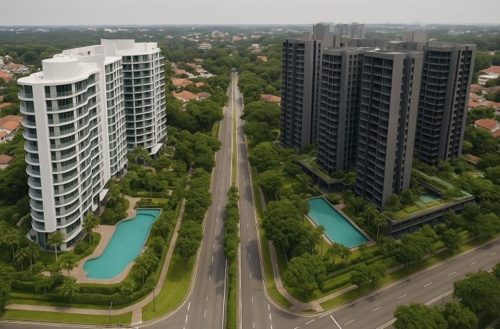 One Chuan Grove and Chuan Park condominium buildings, 85 percent units sold at $2,586 psf